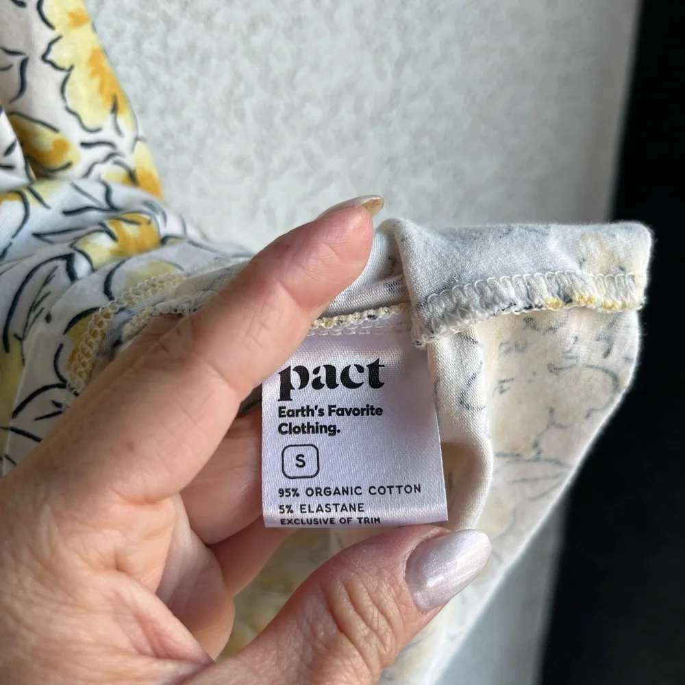 Pact Reverie Yellow Floral halter dress - Picture 6 of 6